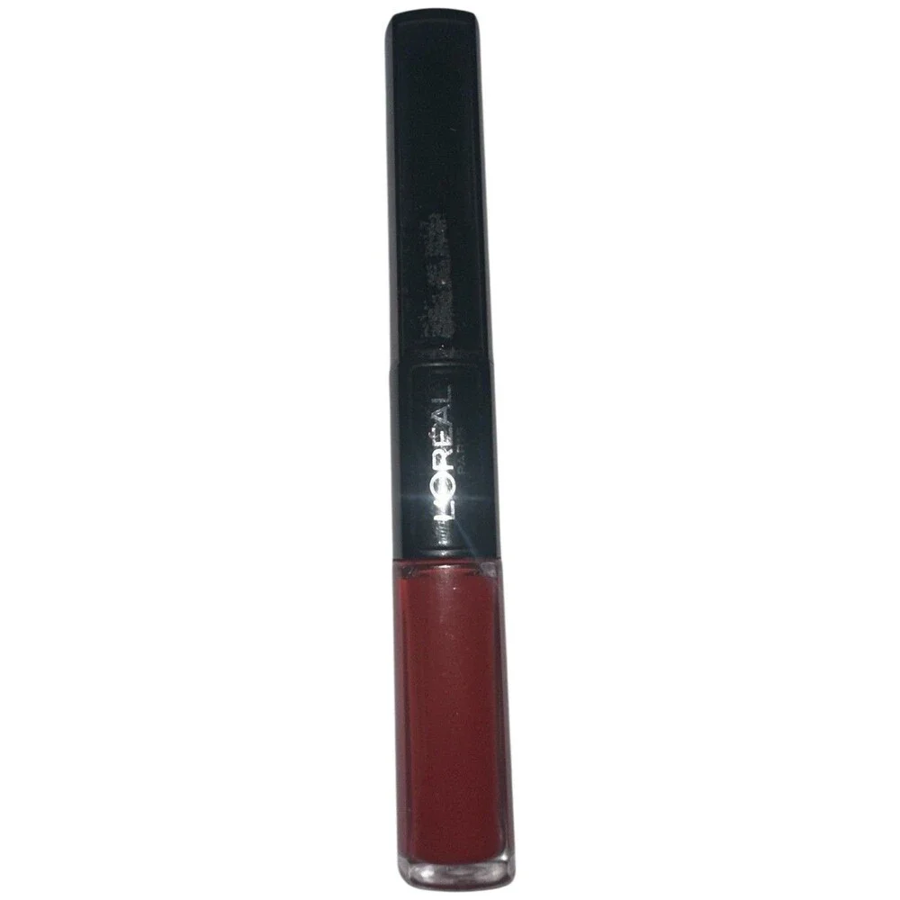 L'Oréal Infallible Pro-Last 2 Step Lipstick 213 Continual Crimson, vibrant red